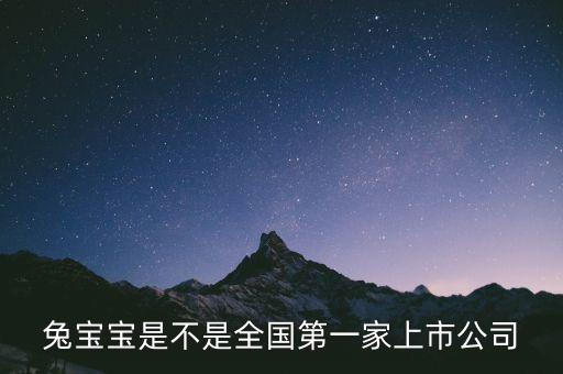 兔寶寶股是什么公司，兔寶寶是什么上市公司