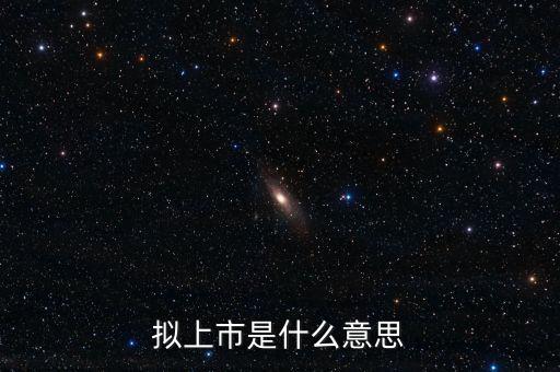 擬ipo什么意思，什么是擬上市