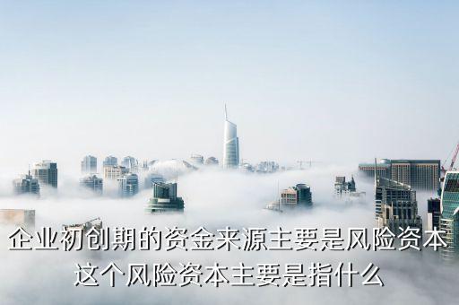 企業(yè)初創(chuàng)期的資金來源主要是風險資本這個風險資本主要是指什么