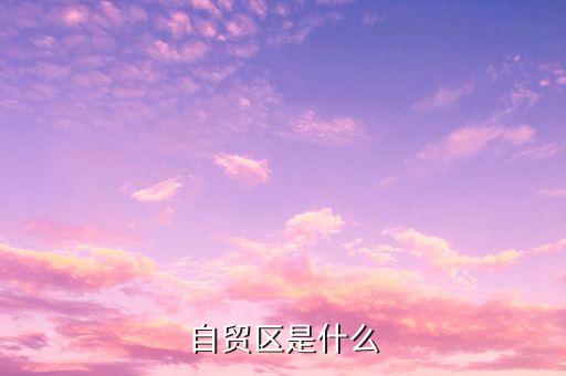自貿(mào)區(qū)是什么，什么叫自貿(mào)區(qū)