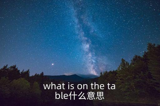 什么是中美bit談判，what is on the table什么意思