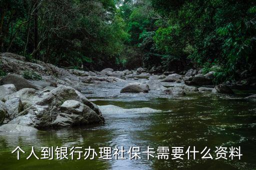 個(gè)人到銀行辦理社?？ㄐ枰裁促Y料