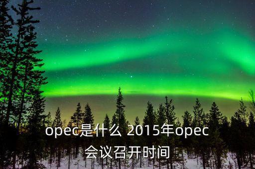 什么是opec會議，OPEC石油會議是什么時候召開啊石油價格會受影響嗎