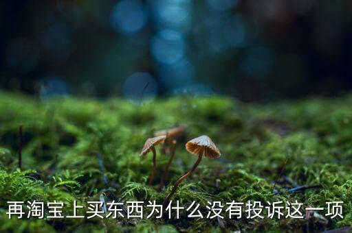 為什么消費者網(wǎng)購不維權(quán)，再淘寶上買東西為什么沒有投訴這一項