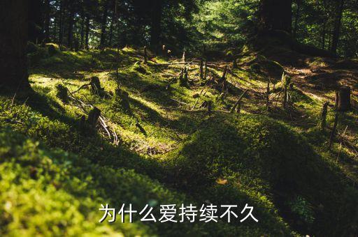 為什么持久率不久，為什么愛持續(xù)不久