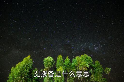 什么叫撥備，提撥備是什么意思