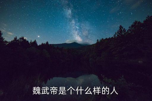 曹中銘是個什么樣的人，魏武帝是個什么樣的人