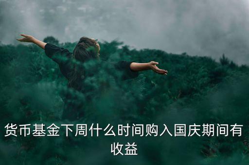 482002貨幣基金什么時(shí)候開(kāi)始升購(gòu)，貨幣基金下周什么時(shí)間購(gòu)入國(guó)慶期間有收益