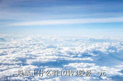 10轉(zhuǎn)10派3是什么意思，每十股轉(zhuǎn)增十股派三點六元什么意思