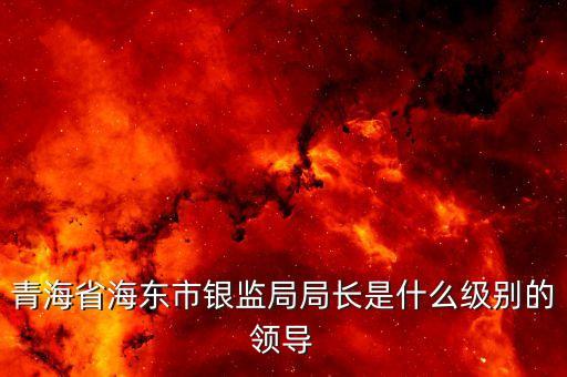 保監(jiān)會主席什么級別，青海省海東市銀監(jiān)局局長是什么級別的領(lǐng)導(dǎo)