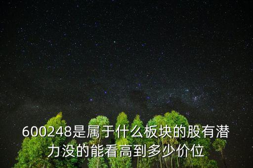 佳電股份是什么板塊，600248是屬于什么板塊的股有潛力沒(méi)的能看高到多少價(jià)位