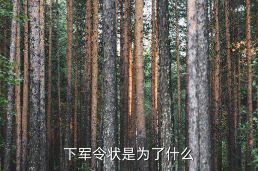 軍令狀目的是什么，下軍令狀是為了什么
