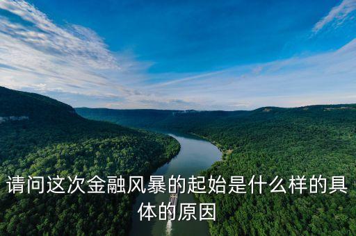 請(qǐng)問這次金融風(fēng)暴的起始是什么樣的具體的原因