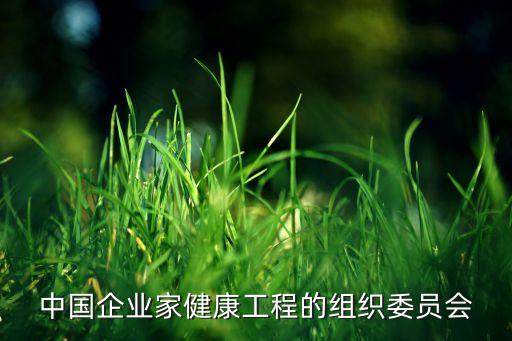 中國企業(yè)家健康工程的組織委員會