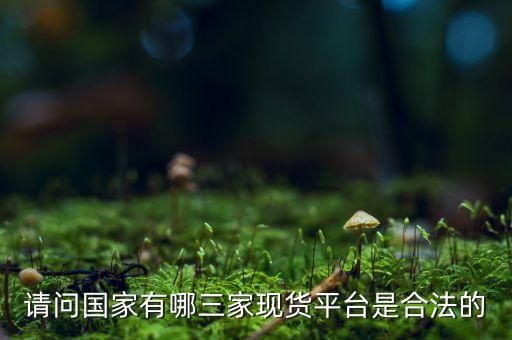 請(qǐng)問(wèn)國(guó)家有哪三家現(xiàn)貨平臺(tái)是合法的