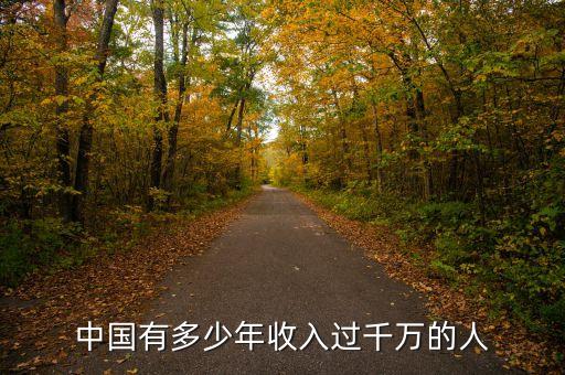 中國千萬富