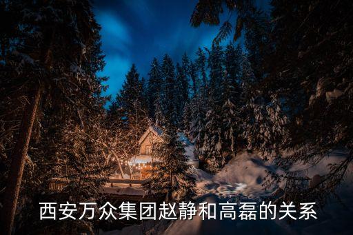 西安萬眾集團趙靜和高磊的關系
