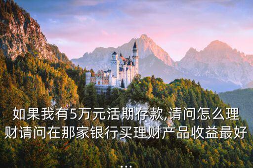 如果我有5萬(wàn)元活期存款,請(qǐng)問(wèn)怎么理財(cái)請(qǐng)問(wèn)在那家銀行買理財(cái)產(chǎn)品收益最好...