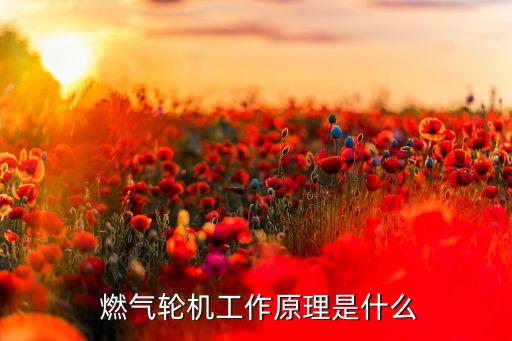  燃氣輪機工作原理是什么
