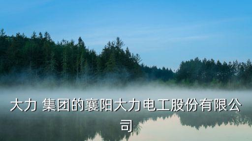 大力 集團的襄陽大力電工股份有限公司