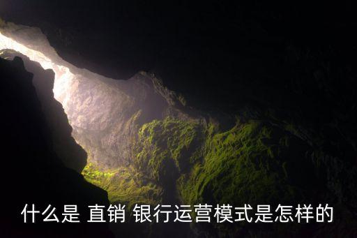 什么是 直銷 銀行運(yùn)營模式是怎樣的