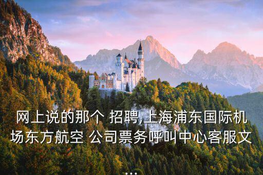 網(wǎng)上說的那個 招聘,上海浦東國際機場東方航空 公司票務(wù)呼叫中心客服文...