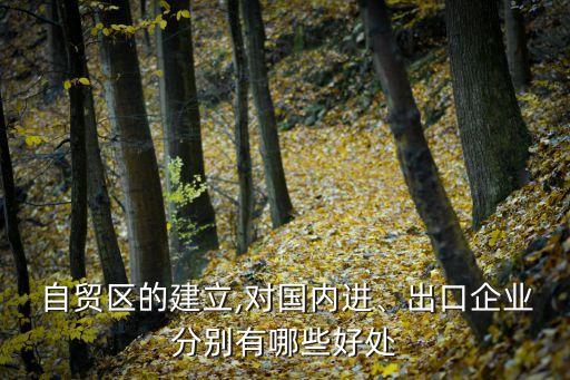  自貿(mào)區(qū)的建立,對(duì)國內(nèi)進(jìn)、出口企業(yè)分別有哪些好處