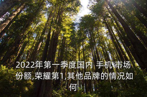 2022年第一季度國(guó)內(nèi) 手機(jī) 市場(chǎng) 份額,榮耀第1,其他品牌的情況如何
