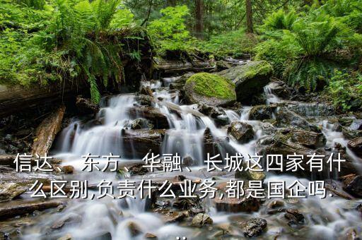 信達(dá)、 東方、華融、長(zhǎng)城這四家有什么區(qū)別,負(fù)責(zé)什么業(yè)務(wù),都是國企嗎...
