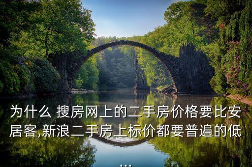 為什么 搜房網(wǎng)上的二手房價格要比安居客,新浪二手房上標價都要普遍的低...