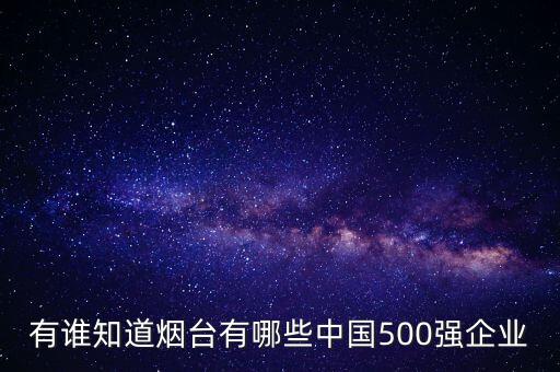 有誰知道煙臺(tái)有哪些中國(guó)500強(qiáng)企業(yè)