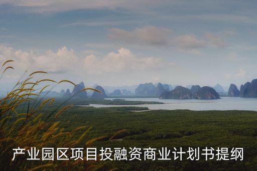 產業(yè)園區(qū)項目投融資商業(yè)計劃書提綱