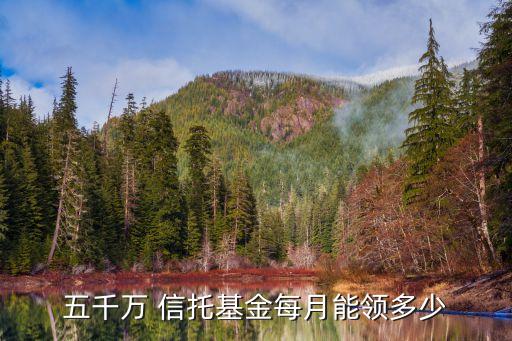 五千萬(wàn) 信托基金每月能領(lǐng)多少
