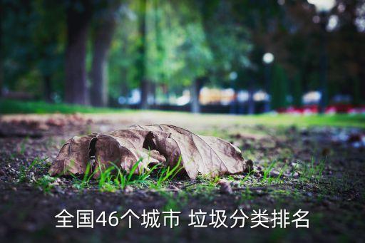 全國(guó)46個(gè)城市 垃圾分類(lèi)排名