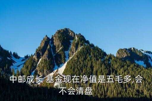 中郵成長 基金現在凈值是五毛多,會不會清盤