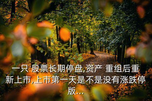 一只 股票長(zhǎng)期停盤(pán),資產(chǎn) 重組后重新上市,上市第一天是不是沒(méi)有漲跌停版...
