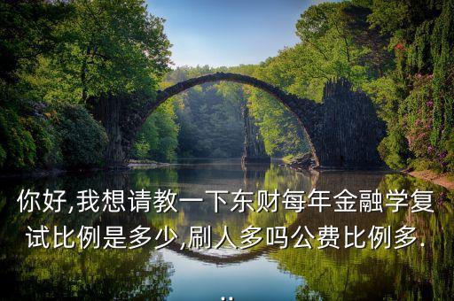 你好,我想請教一下東財(cái)每年金融學(xué)復(fù)試比例是多少,刷人多嗎公費(fèi)比例多...