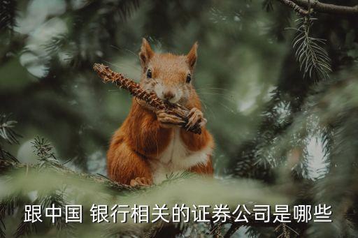 跟中國(guó) 銀行相關(guān)的證券公司是哪些