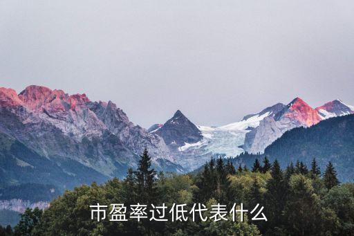  市盈率過(guò)低代表什么