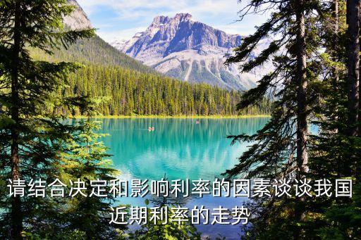請結(jié)合決定和影響利率的因素談?wù)勎覈诶实淖邉? class=