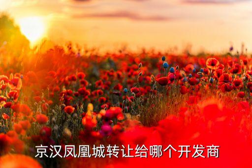  京漢鳳凰城轉(zhuǎn)讓給哪個(gè)開(kāi)發(fā)商