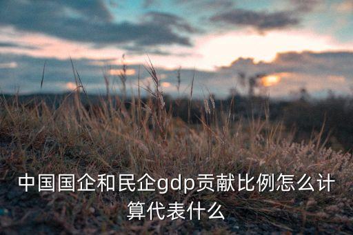 中國國企和民企gdp貢獻比例怎么計算代表什么