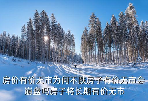 房?jī)r(jià)有價(jià)無(wú)市為何不跌房子有價(jià)無(wú)市會(huì) 崩盤嗎房子將長(zhǎng)期有價(jià)無(wú)市