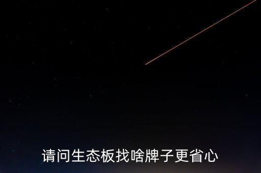請(qǐng)問生態(tài)板找啥牌子更省心