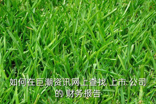 查看上市公司財務(wù)報表,上市公司每年需要披露幾次財務(wù)報表