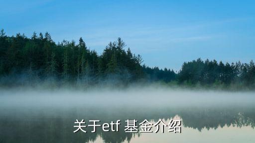 關于etf 基金介紹
