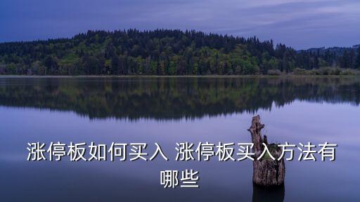 一開(kāi)盤(pán)就漲停的股票怎么買(mǎi),龍虎榜第二天買(mǎi)入技巧