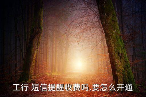 工行 短信提醒收費(fèi)嗎,要怎么開(kāi)通