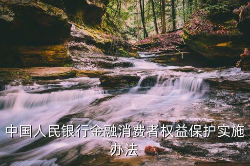 中國人民銀行金融消費者權益保護實施辦法