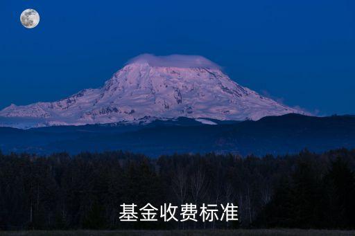  基金收費標準